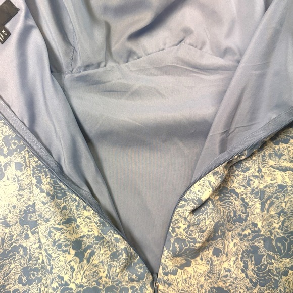 Lulus Women's Dress Exuberant Chicness Blue Floral‎ Sleeveless Mini Dress XL - Picture 8 of 12